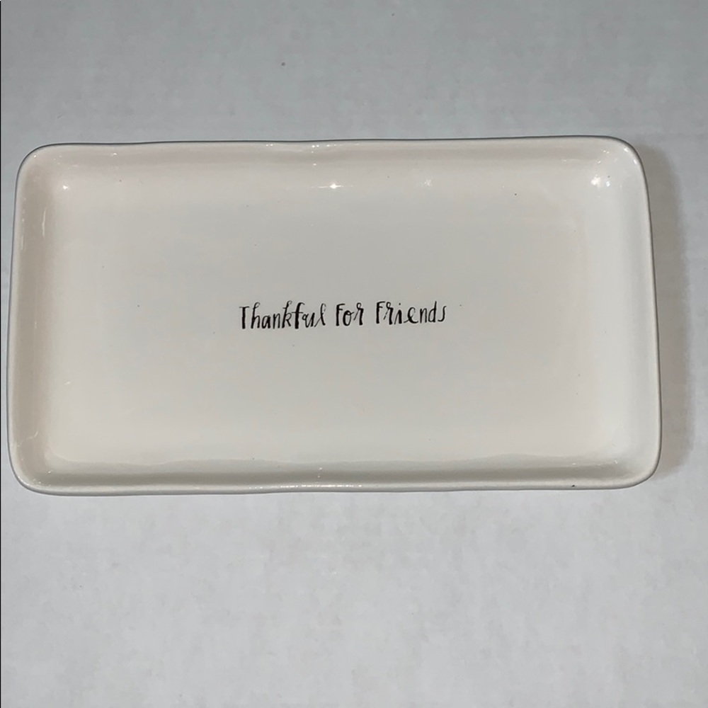 RAE DUNN | Thankful For Friends trinket tray